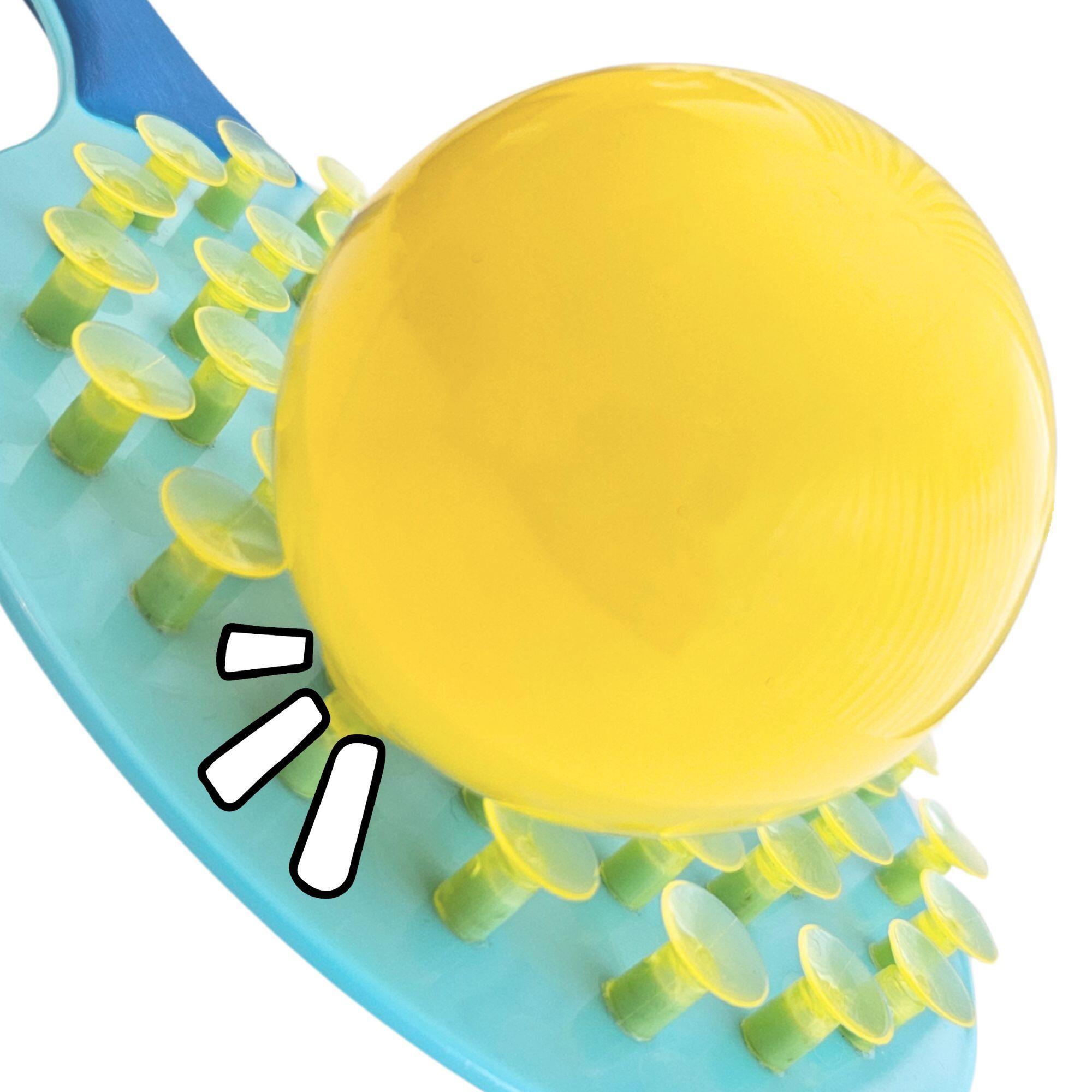 2in1 Beachball-Set, Beachtennis mit Saugnapf-Schlägern für Strand & Garten 5/7