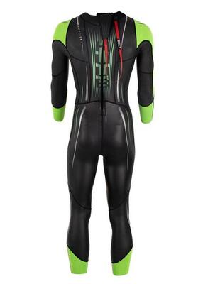 Huub heren surface zwempak - zwart / fluo groen - maat ss