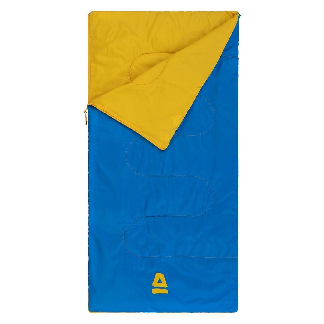 ABBEY CAMP Saco de dormir infantil para camping - Comfort 11° - Azul