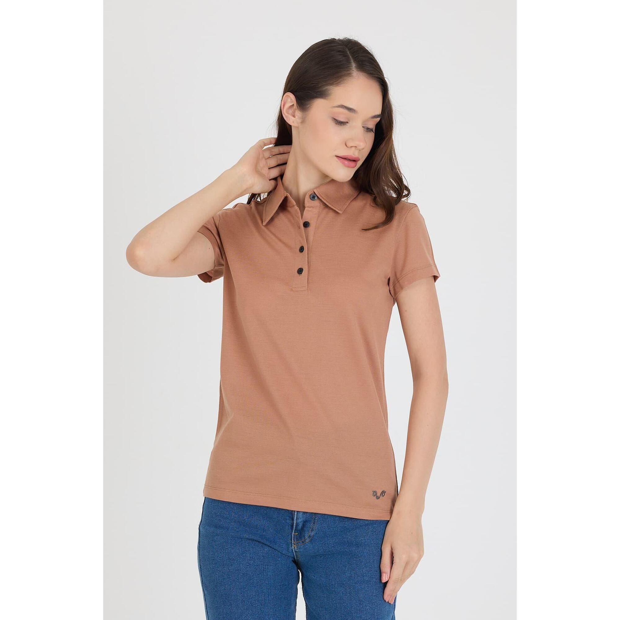 Koszulka Polo Damska Sportowa Woolona 100% Merino (170 g/m² - Piqué)