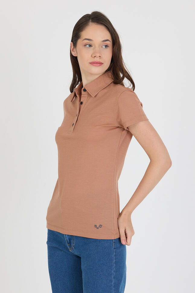 Koszulka Polo Damska 100% Merino Woolona
