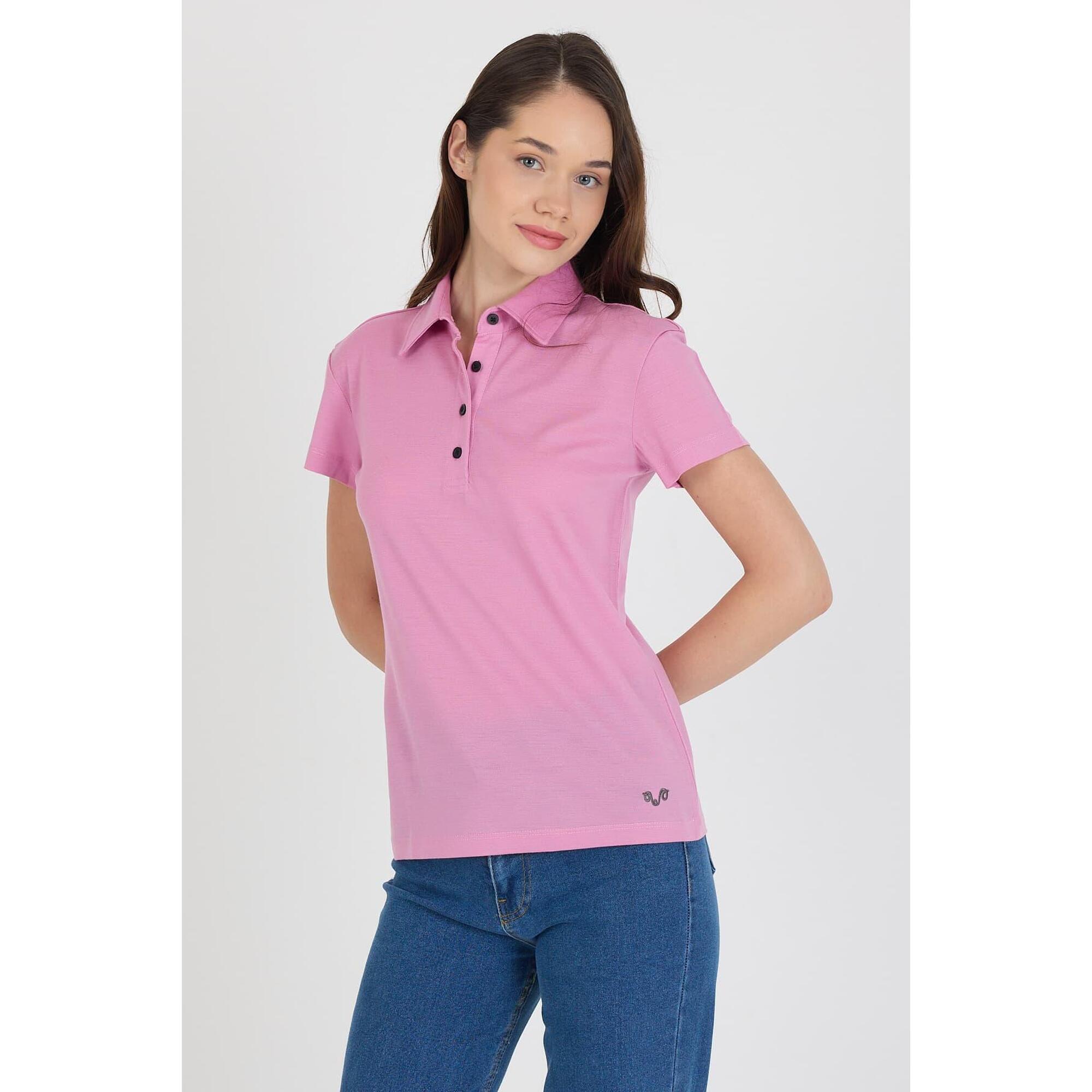 Koszulka Polo Damska Sportowa Woolona 100% Merino (170 g/m² - Piqué)