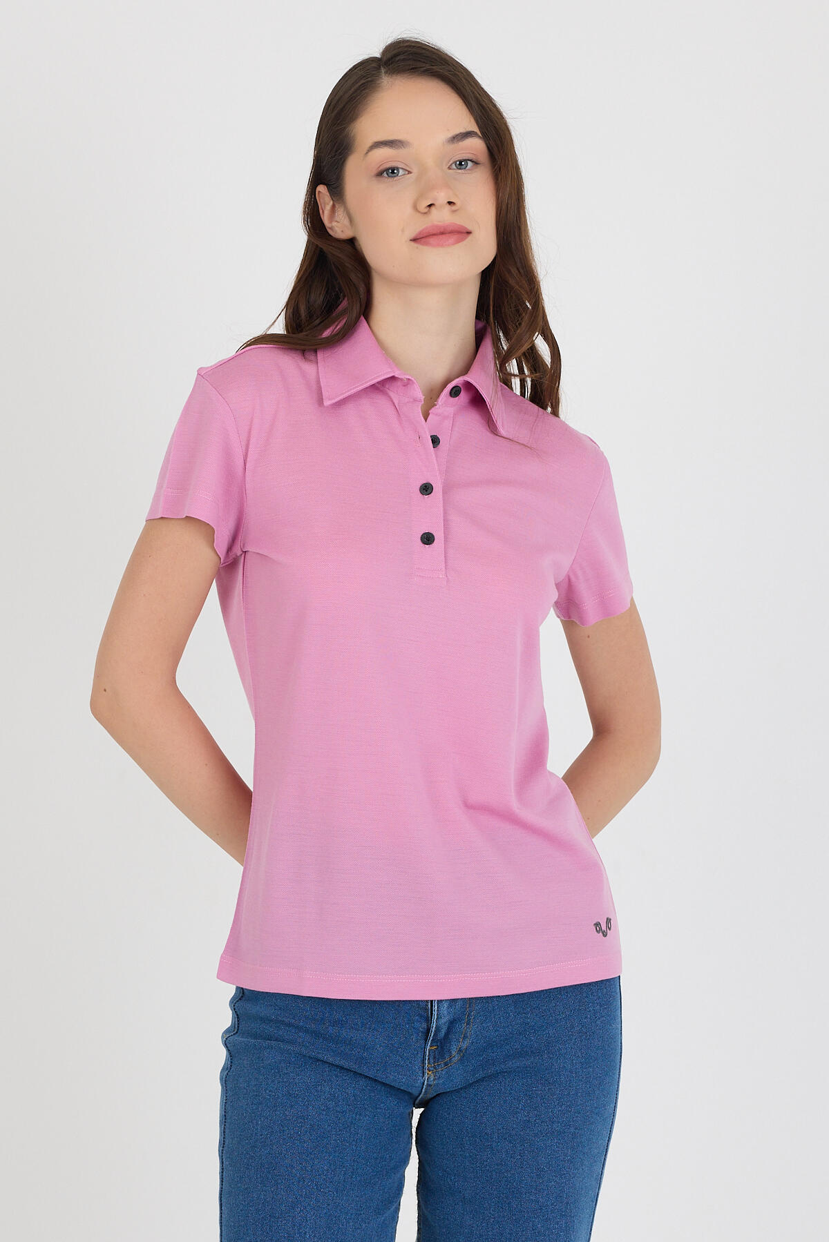 Koszulka Polo Damska 100% Merino Woolona 6/7