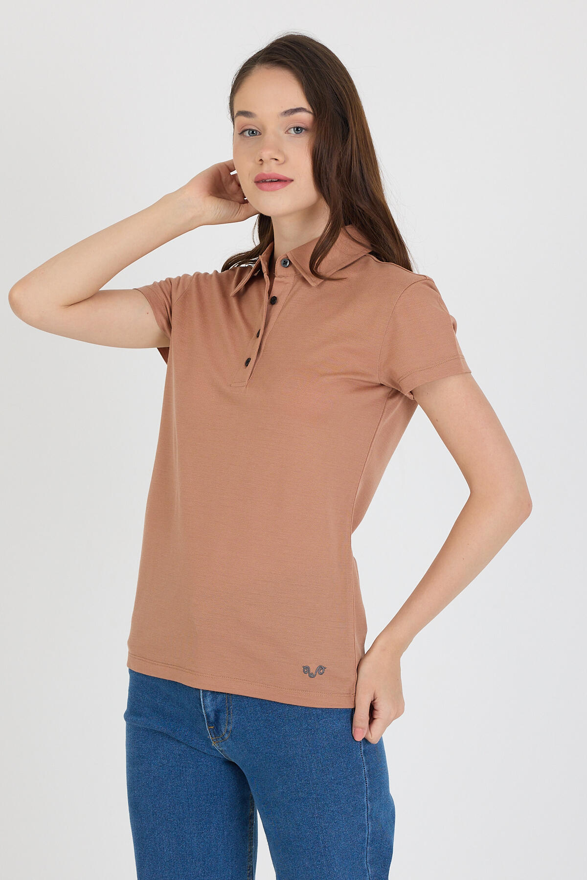 Koszulka Polo Damska 100% Merino Woolona 3/7