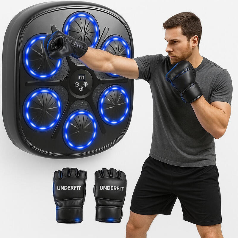 Elektroniczna tarcza bokserska UNDERFIT Fighter bluetooth z muzyką i rękawicami