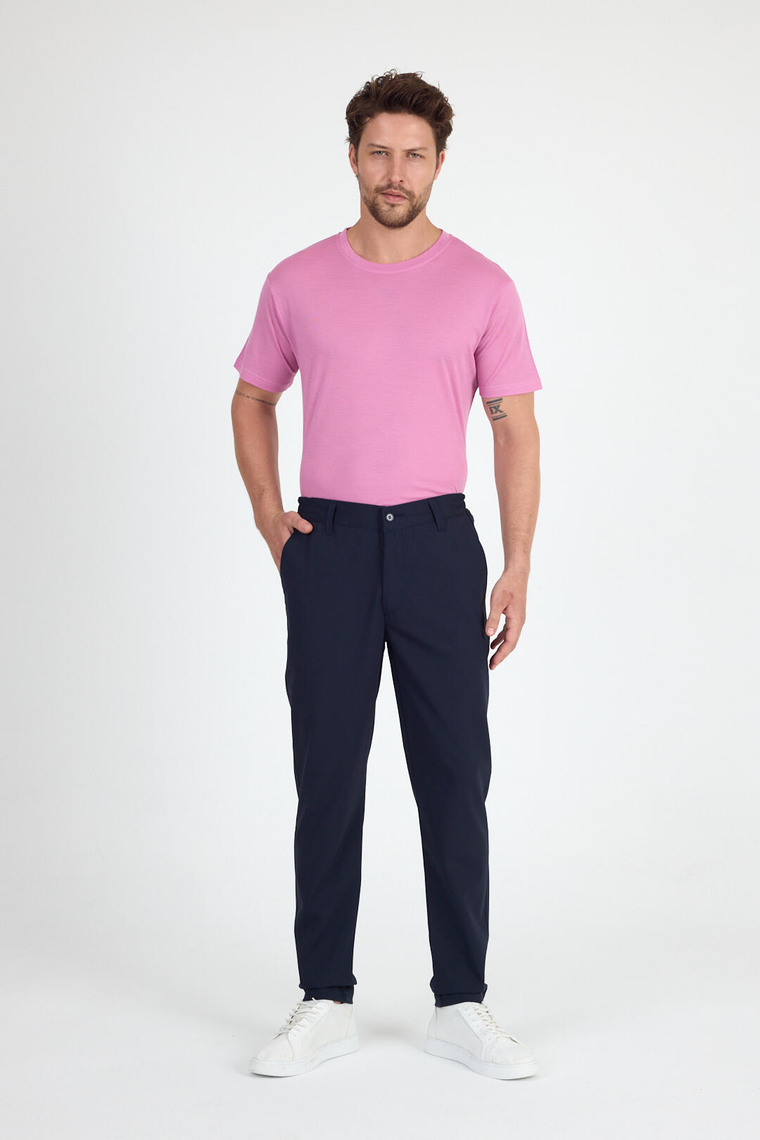 Spodnie Chino Męskie Merino - Smart & Flex 3/7