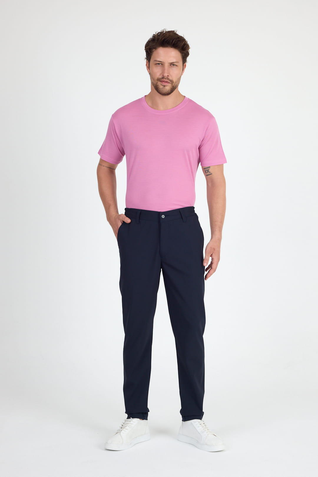 Spodnie Chino Męskie Merino - Smart & Flex 5/7