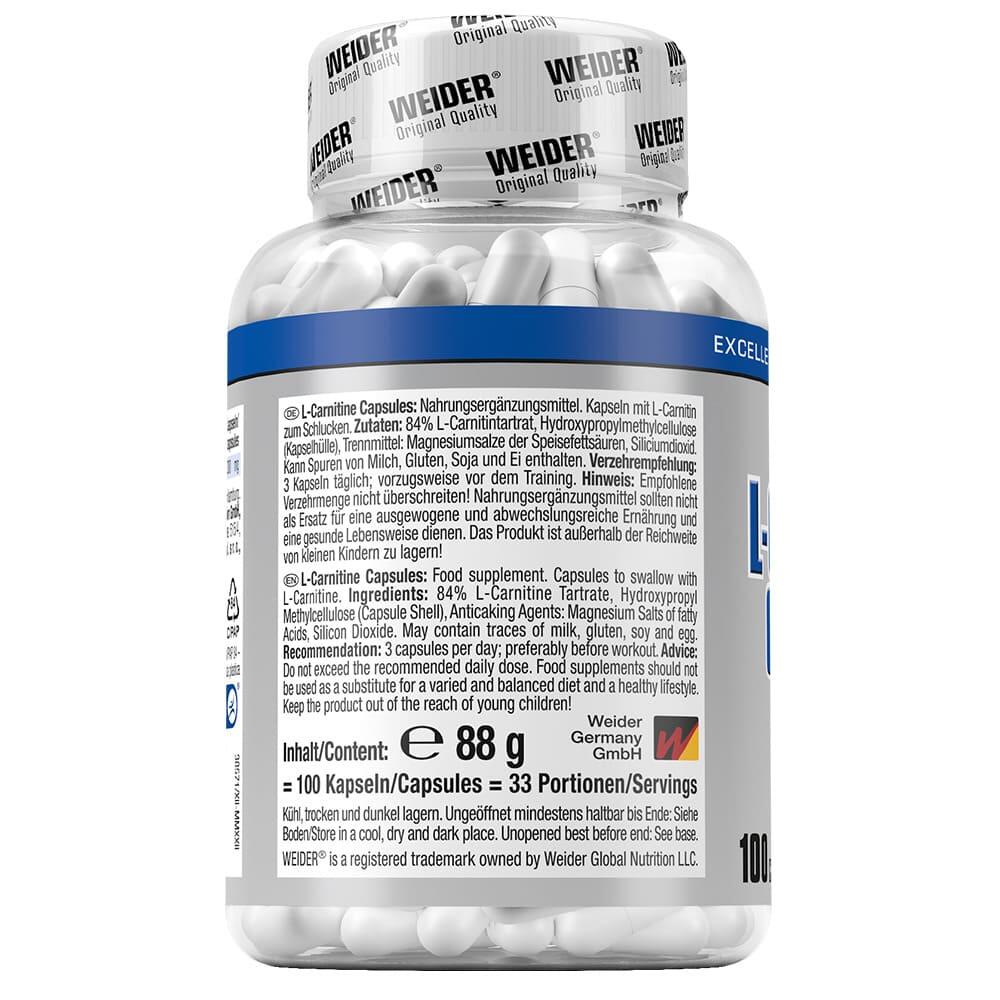 L-Karnityna Weider L-Carnitine Caps 100 kapsułek 5/5
