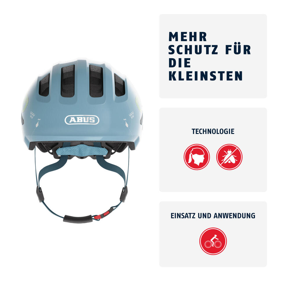 Dziecięcy kask rekreacyjny „Smiley 3.0” niebieski croco błyszczący