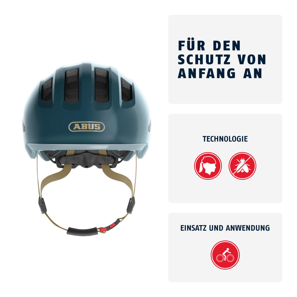 Kask Rowerowy Smiley 3.0 Ace Led Niebieski M 50-55 Cm