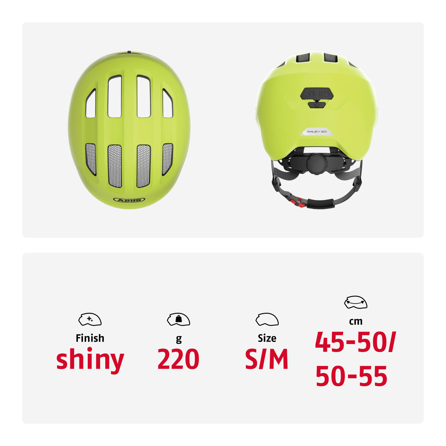 Casque Vélo Smiley 3.0 Jaune Brillant S 45-50 Cm 5/7