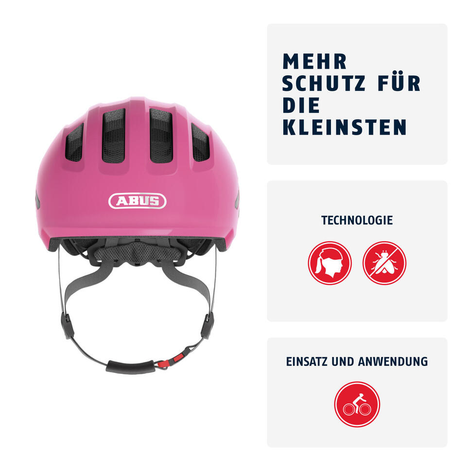 Kask dziecięcy „Smiley 3.0” błyszczący różowy