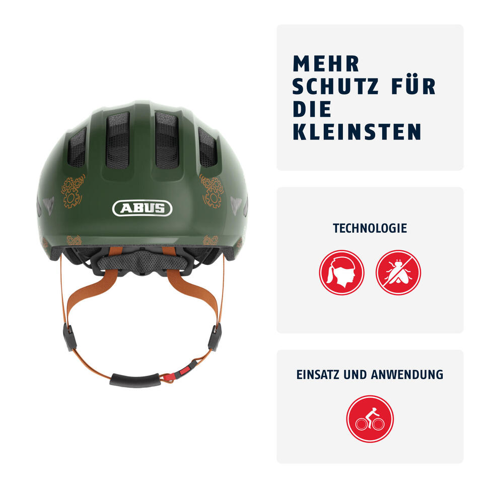 Dziecięcy kask rekreacyjny „Smiley 3.0” zielony robo-błyszczący