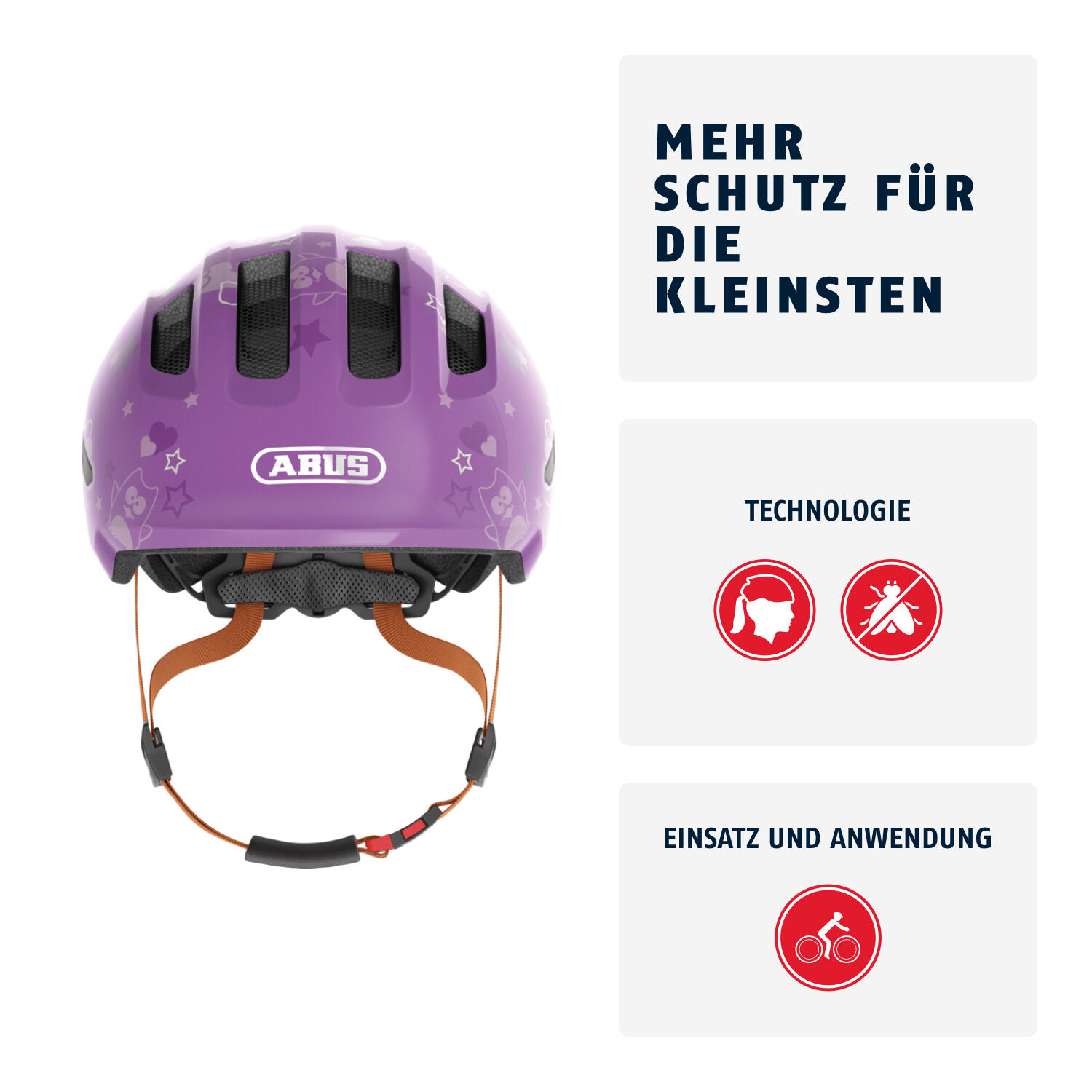 Casque de loisirs pour enfants "Smiley 3.0" purple star shiny 2/7