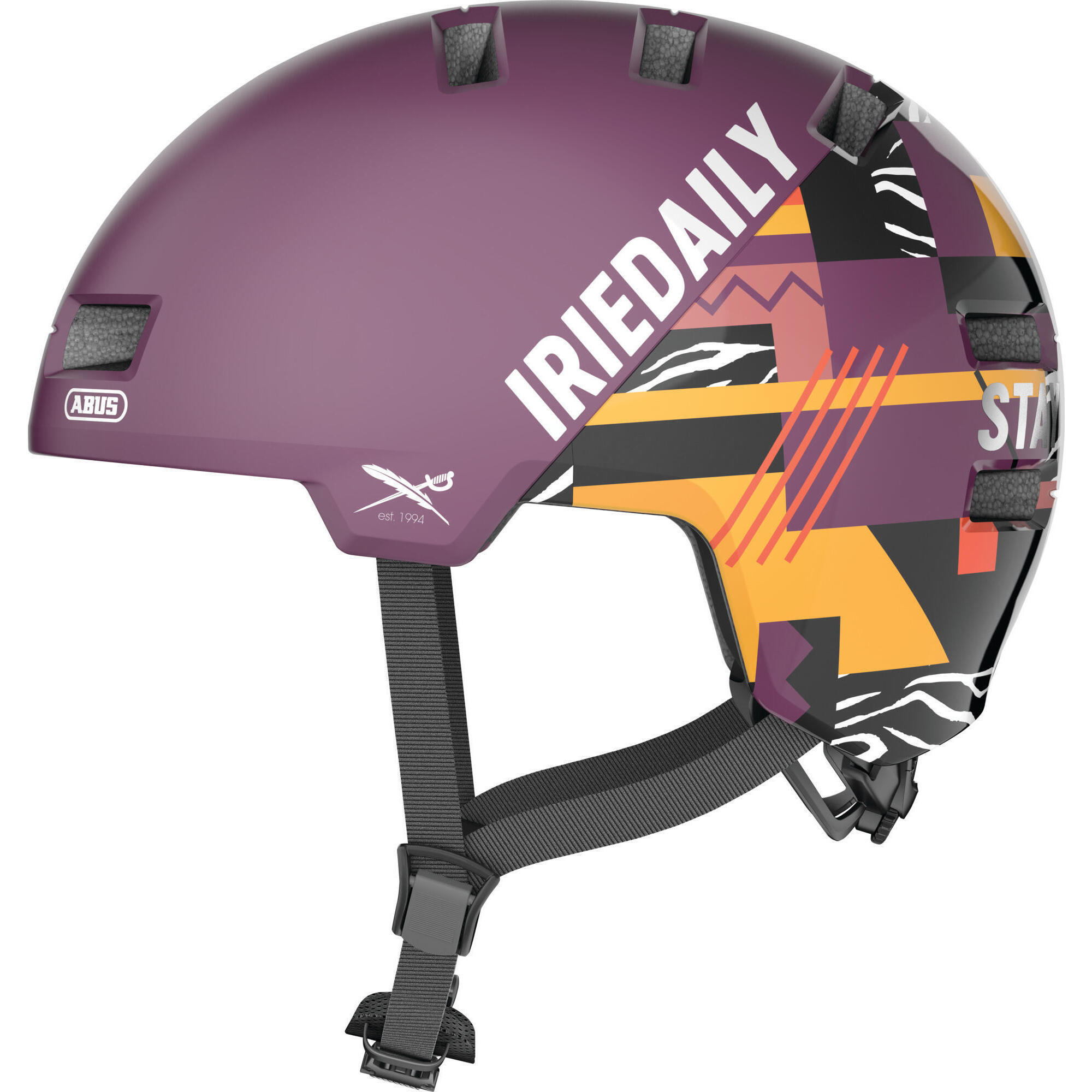 Abus - Casque Abus Skurb Ace - Casque - Noir|violet - 52-56 Cm - Decathlon