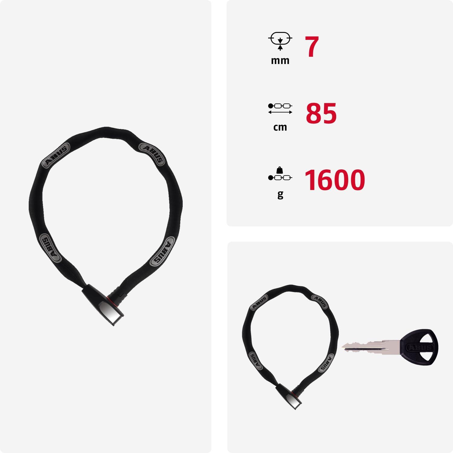 Antivol chaîne Abus Steel-O-Chain 8807K/85 2/5