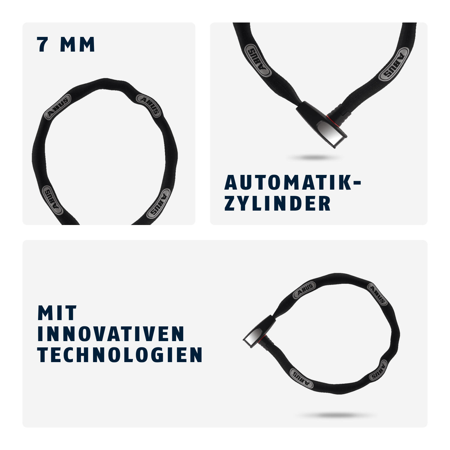 Antivol chaîne Abus Steel-O-Chain 8807K/85 4/5