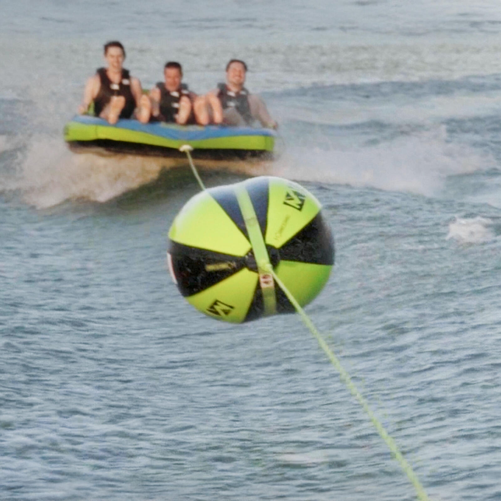 Wassersport Tube Leine Protoy 4 Personen für Boot, Seil bleibt über Wasser 6/7