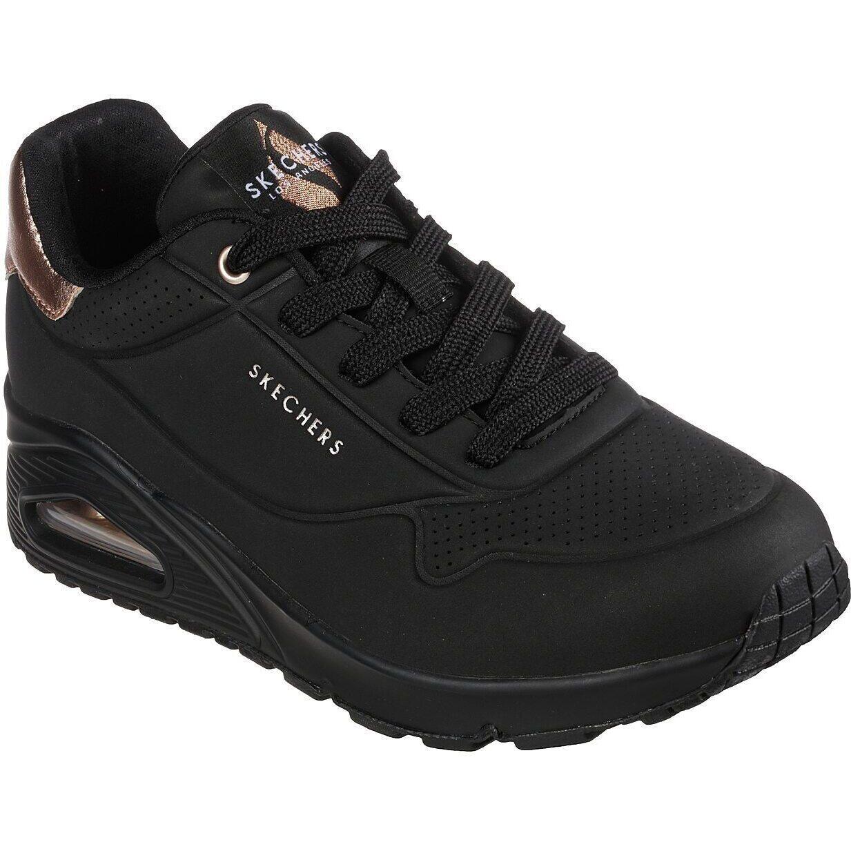 SKECHERS Turnschuhe Skechers Uno - Golden Air, Schwarz, Damen