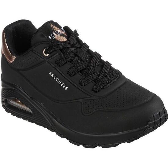 Baskets Femme UNO - GOLDEN AIR Noir SKECHERS