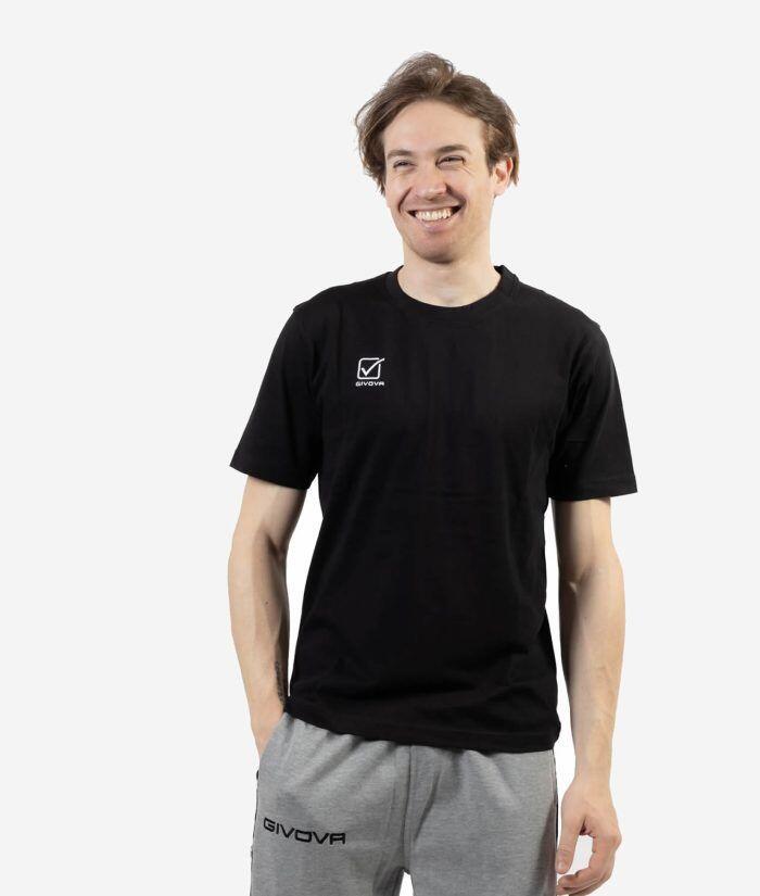 GIVOVA Givova MA027 Men's Cotton T-Shirt - Black, 3XL