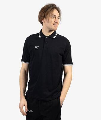 Poloshirt givova zwart-wit zwart 2xl