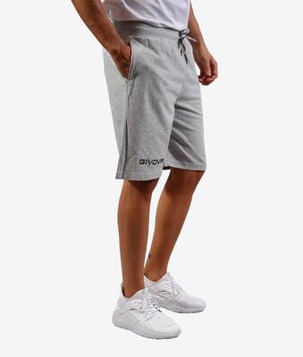 Givova vriend sport bermudas in grijs melange