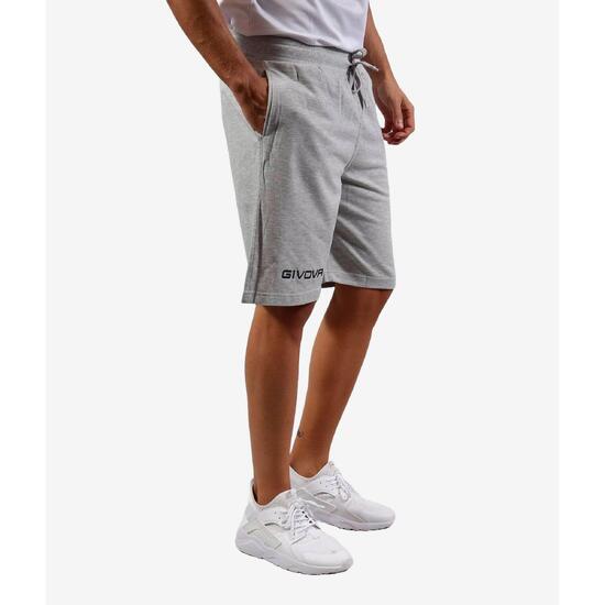 Sportowe Bermudy Givova Friend Szary Melange 2xl