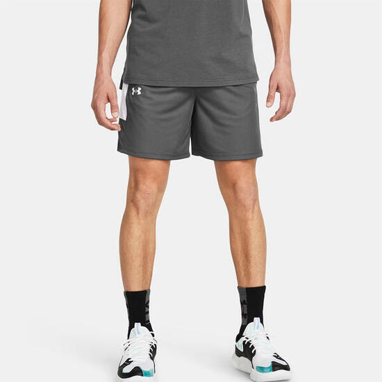 Short Da Basket Ua Zone 18 Cm Da Uomo Under Armour Grigio