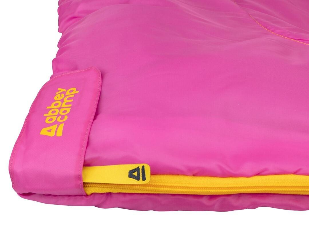 Sacco a pelo da campeggio per bambini - Comfort 11° - Rosa 5/7
