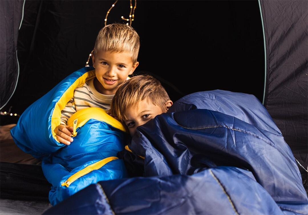 Sacco a pelo per bambini da campeggio - Comfort 11° - Blu 7/7