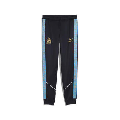 Pantalones Olympique de Marseille KING Anthem Hombre PUMA Black Bleu Azur Blue