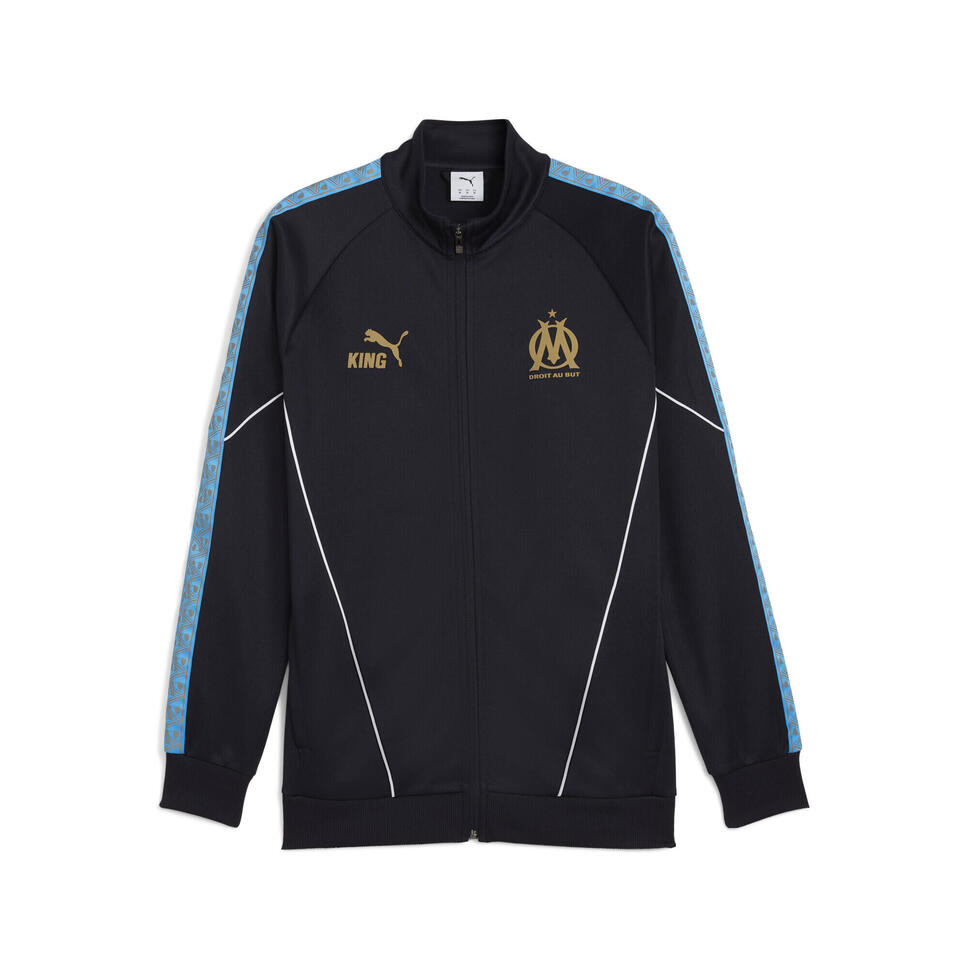 Męska kurtka Olympique Marsylia KING Anthem PUMA New Navy Luminous Blue