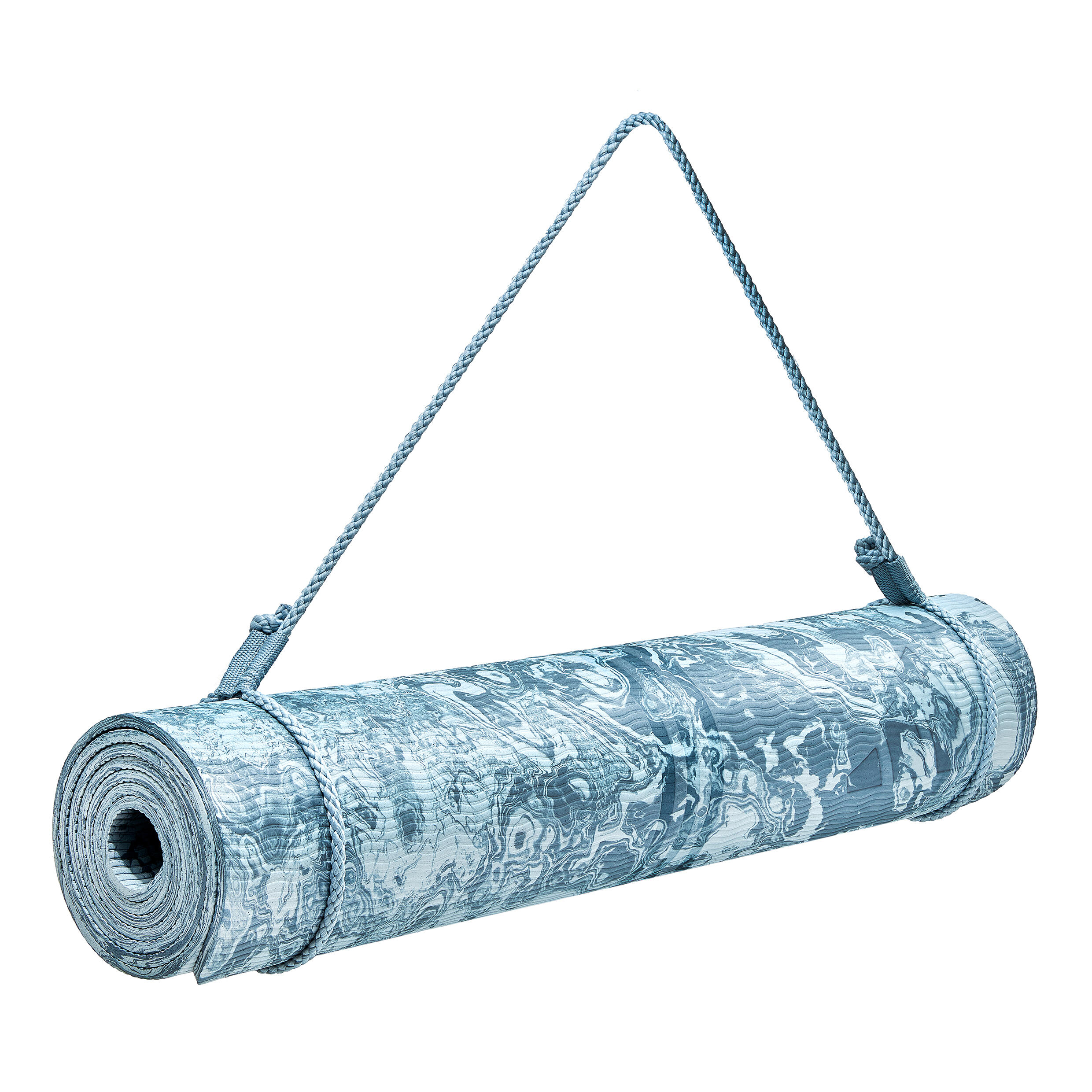 Tapis de yoga Adidas Camo 5 mm, ferme, acier brut 6/7
