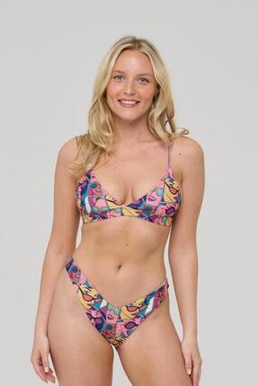 Femme Natation Haut de Bikini Push-up Comic Book Candy