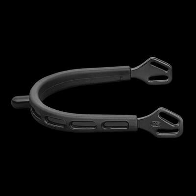 Sprenger ultra fit extra grip spurs "black series" rounded zwart -