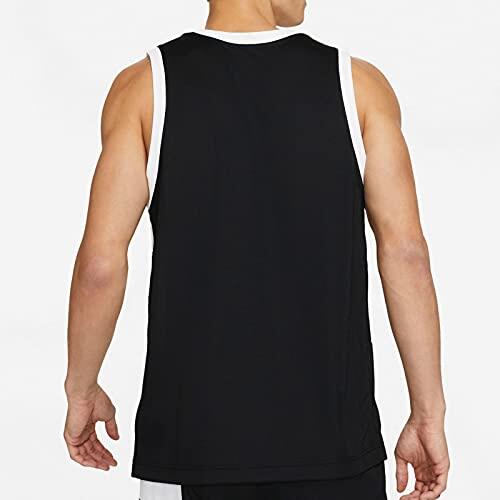 Canottiera da basket Nike Dri-FIT per uomo - Nero/Bianco 2/4