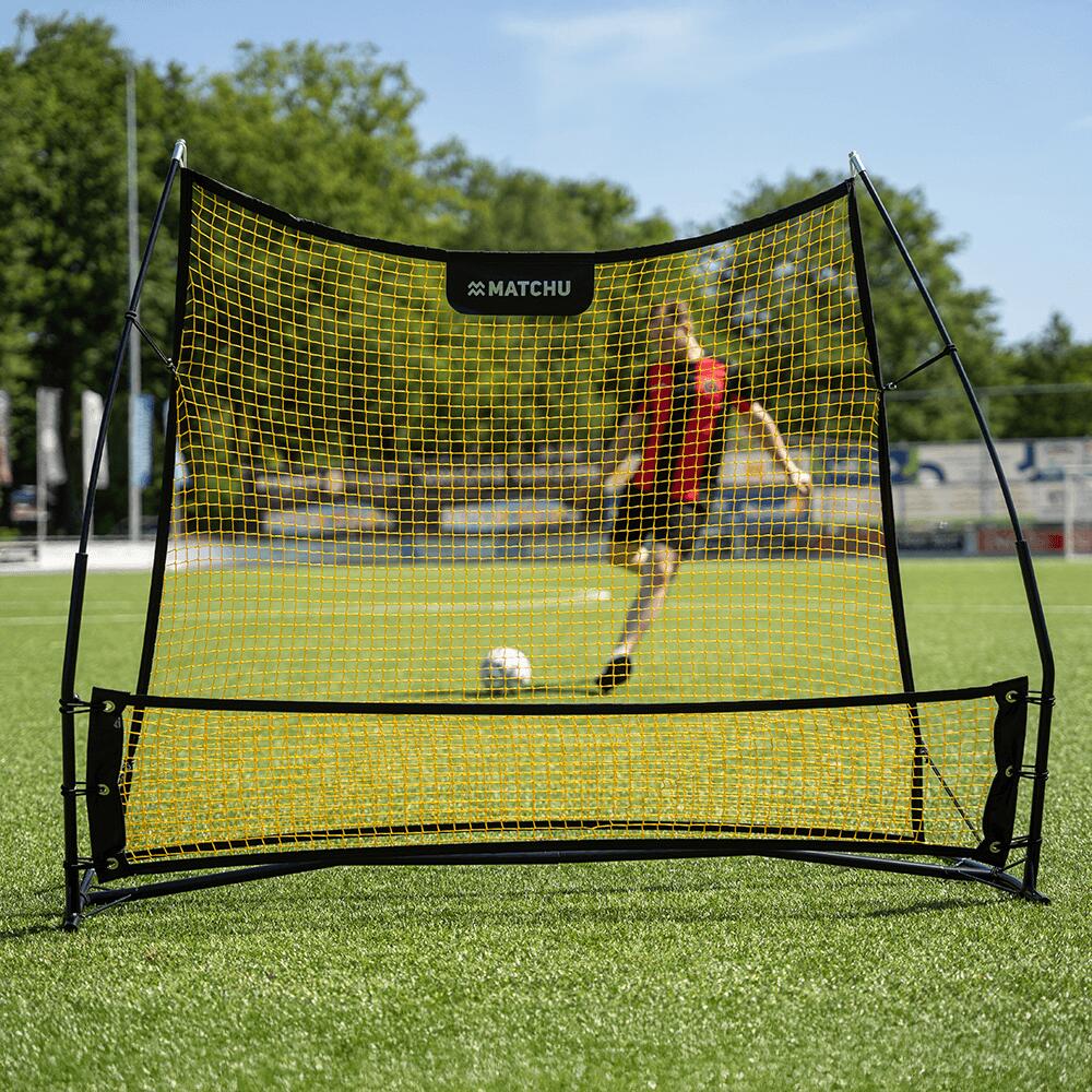 Filet de Rebond Football 2en1 - Rebondisseur - Kickback - Incl. Sac - 183x130cm 3/8