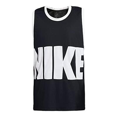 Heren nike dri-fit basketball tanktop - zwart/wit