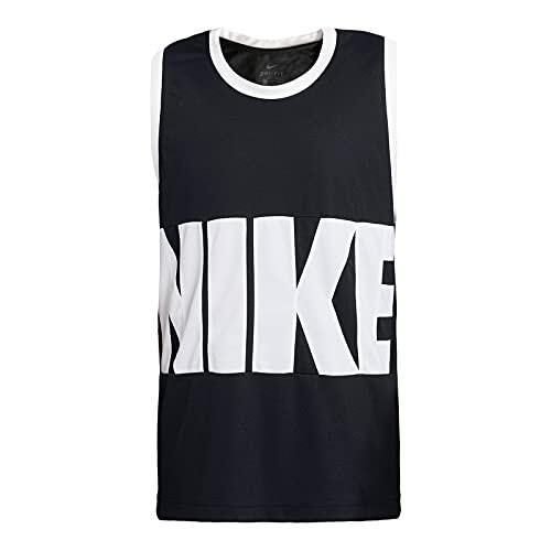 Débardeur de basket-ball Nike Dri-FIT pour homme - Noir/Blanc