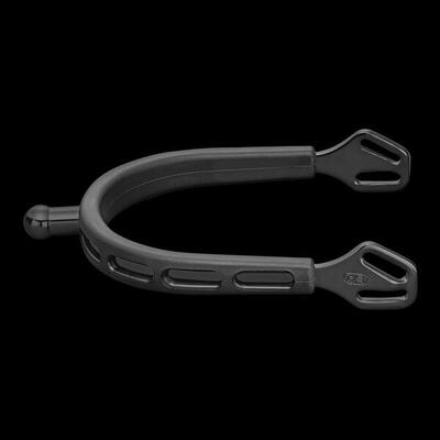 Sprenger ultra fit extra grip spurs "black series" ball-shaped zwart -