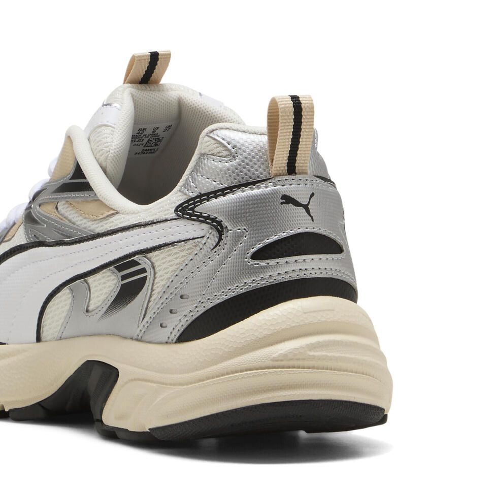 Sneakersy unisex Milenio Tech PUMA Warm White Silver Metallic