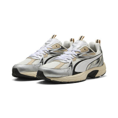 Milenio tech sneakers uniseks puma warm white silver metallic
