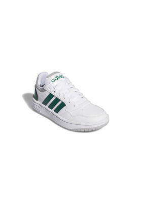 adidas Hoops 3.0 K Sneaker Sportschuh Kinder Jugendliche Unisex IG3830 weiß/grün
