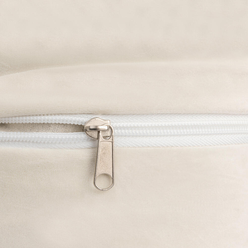 MindBaas - Yoga Bolster - Eco - Creme -  Velvet - 60 x 20 (lengte x diameter) 3/4