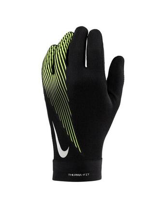Gants de football Nike Academy Therma-Fit - Noir/Volt - Taille M