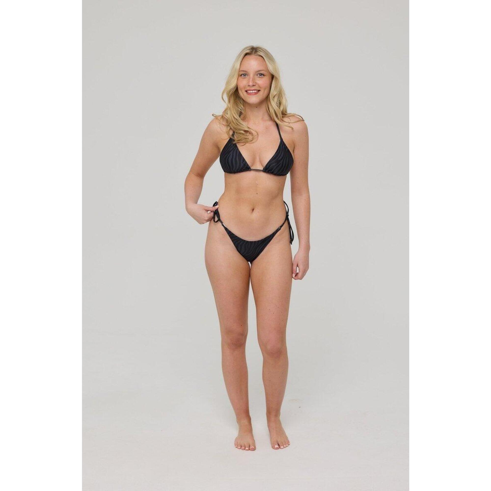 Black Tiger Slip bikini cu legături laterale