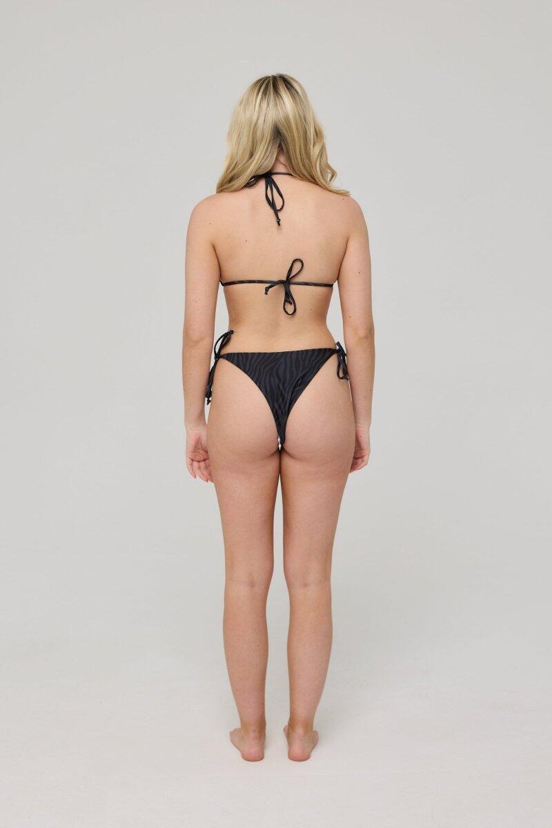 Dames Zwemmen Bikinitop Triangel Black Tiger 3/6