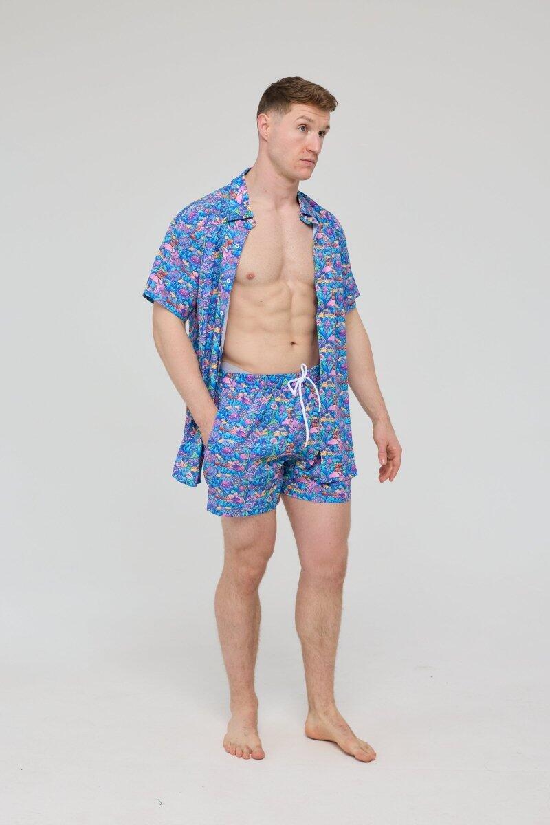 Heren Strand Kortmouwshirt How High 3/7