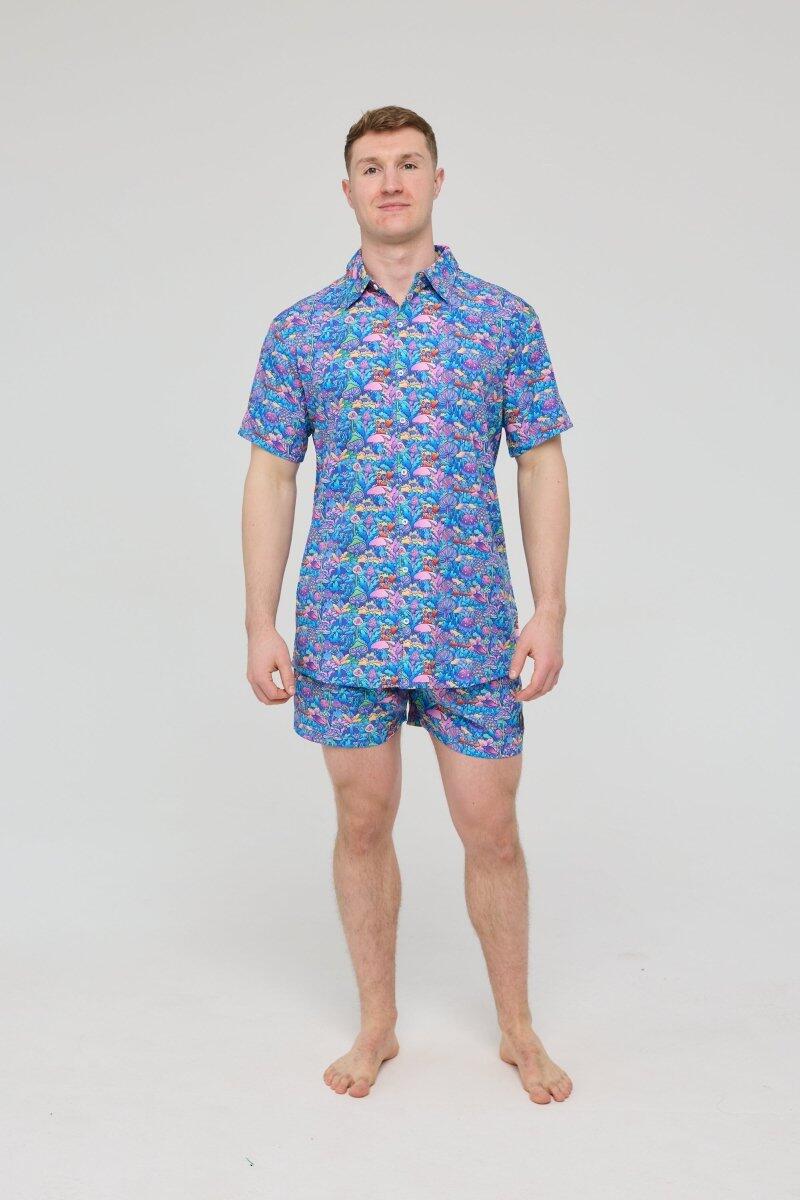Heren Strand Kortmouwshirt How High 4/7